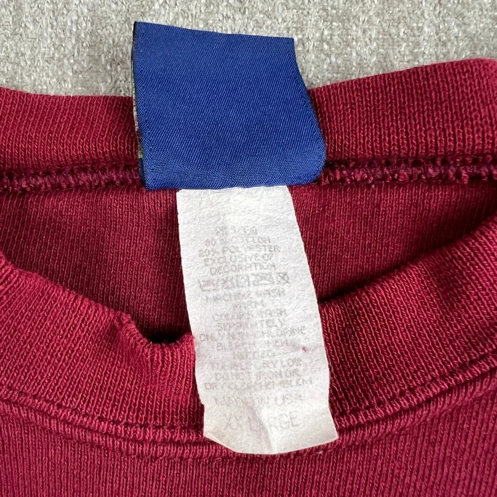 Vintage Coors Brewery Sweatshirt Mens XXL Burgundy 90s‎ Heavyweight Made in USA